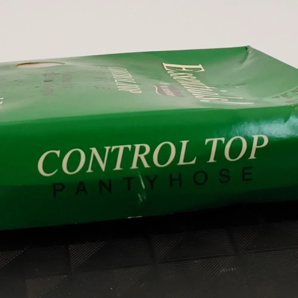 No Nonsense Control Top Pantyhose Tan Sheer Toe Queen 3 One Pair NWT